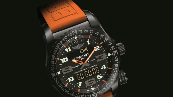 Orange dial Breitling watches fake