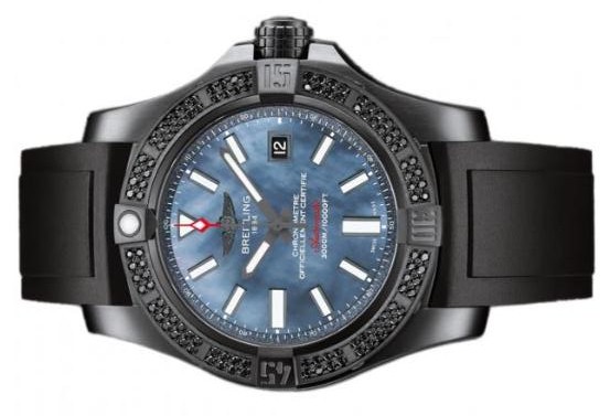 The durable fake Breitling Avenger M17331AT watches are made from black steel.