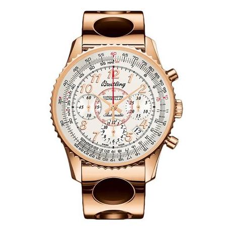 The luxury fake Breitling Montbrillant Chronograph RB013012 watches are made from 18k rose gold.