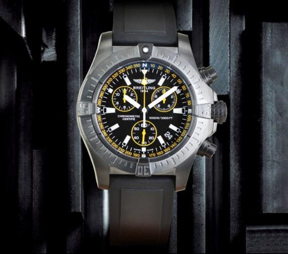 The water resistant fake Breitling Avenger Seawolf Chronograph M73390T1 watches are worth for divers.