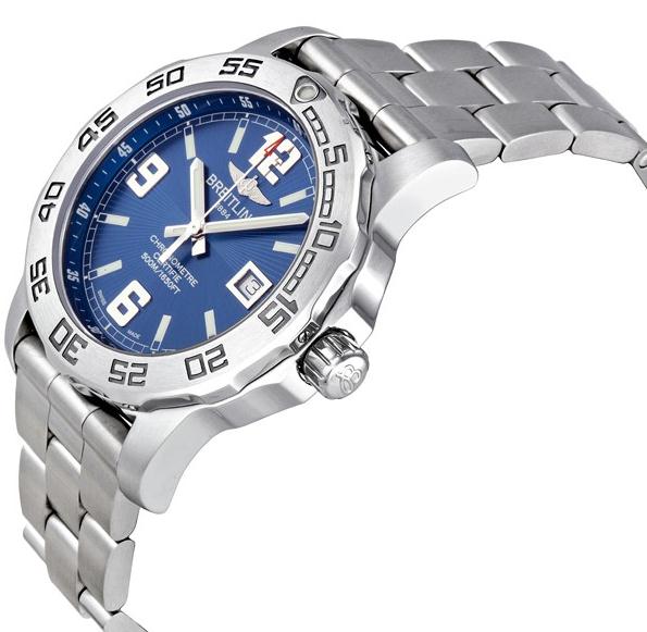 The water resistant fake Breitling Colt A7438710 watches are made from stainless steel.