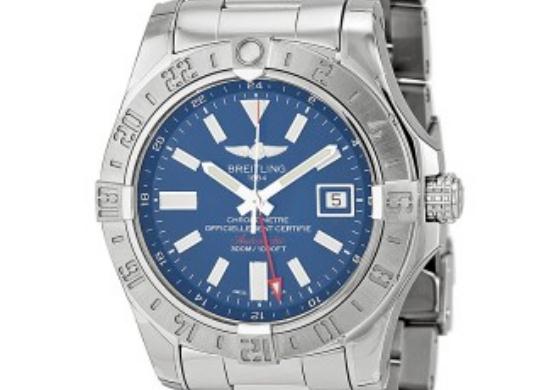 The 43 mm copy Breitling Chronomat A3239011 watches have blue dials.