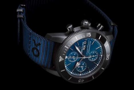 The stainless steel copy Breitling Superocean Heritage II Chronograph 44 Outerknown M133132A1C1W1 watches have blue dials.