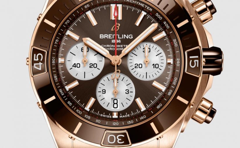 UK Swiss fake Breitling Super Chronomat Rouleaux in rose gold